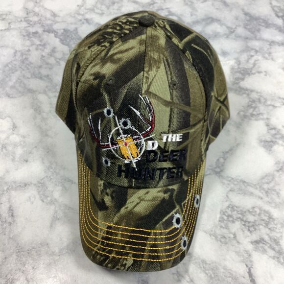 Beer Deer Hunter Hat Ball Cap One Size New NWOT Camo KYS Design b - Picture 1 of 6